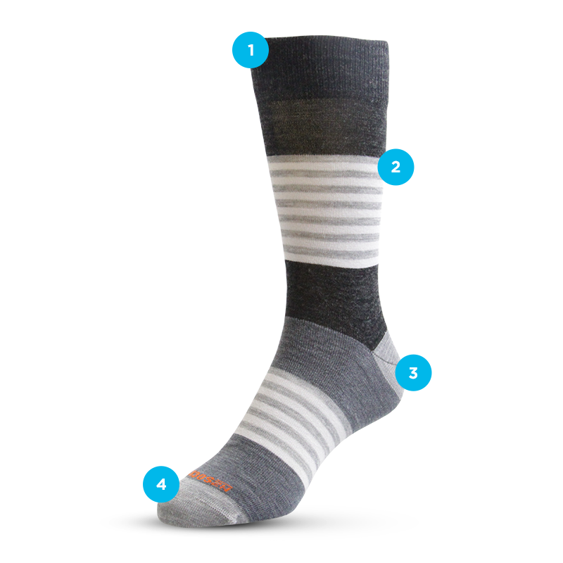 Mens Series Striped The New Zealand Sock Company